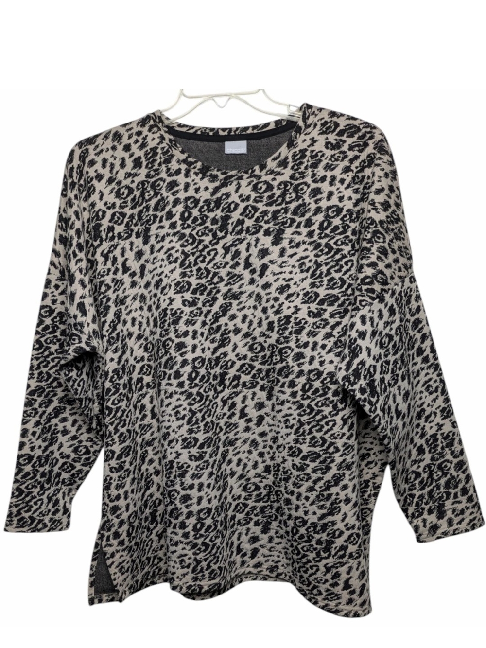 Chicos 4 Animal Print Knit Top Pullover Dolman Style Sweater see details